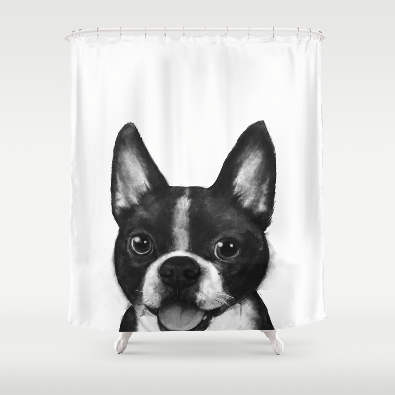 Boston Terrier Shower Curtain By Lauragraves Society6