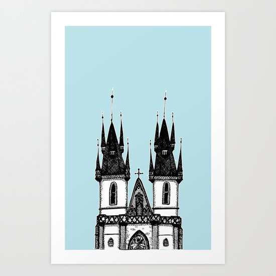 Tyn Church - Prague Art Print