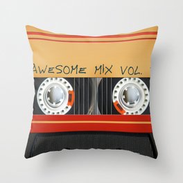 Awesome Mix Cassette Vol.1 Throw Pillow