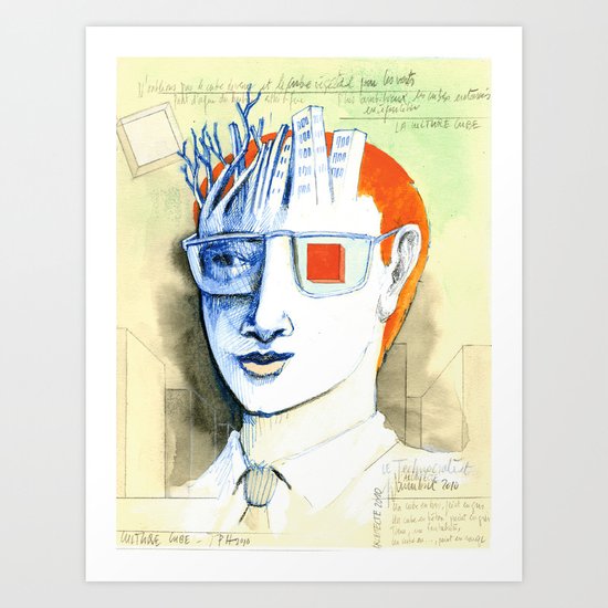 Cube culture Art Print