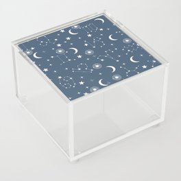stars and constellations blue Acrylic Box