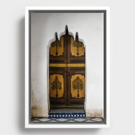 Door at La Bahia (Marrakech) Framed Canvas