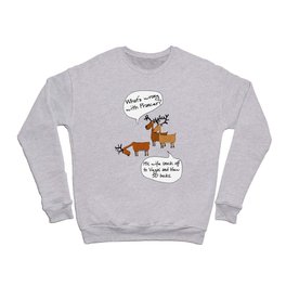 funny las vegas reindeer blew 50 bucks christmas humor Crewneck Sweatshirt