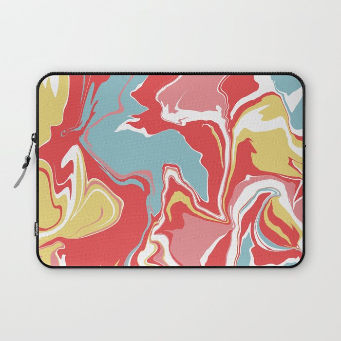 Colourful Swirl Marble Laptop Sleeve