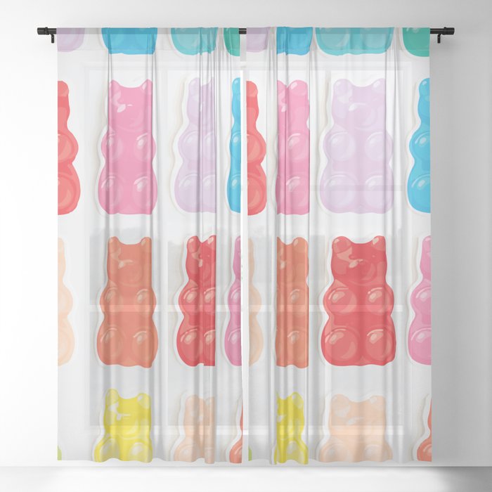 Gummy Bears Sheer Curtain