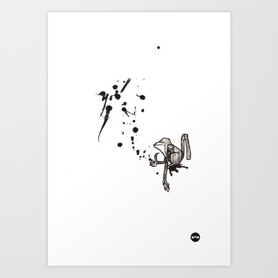 Pensive Primate. Art Print