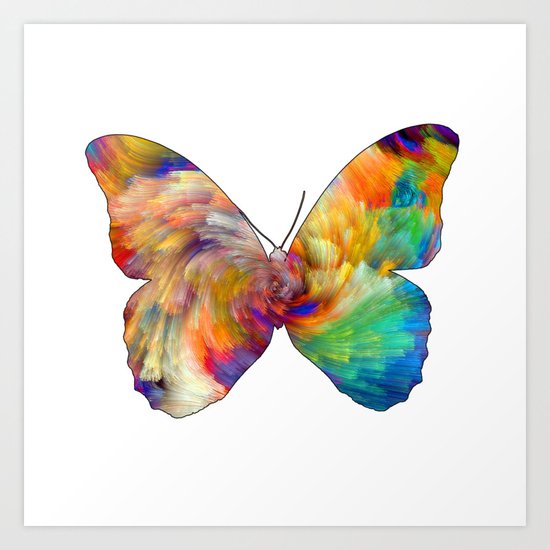 Mesmering Butterfly Art Print