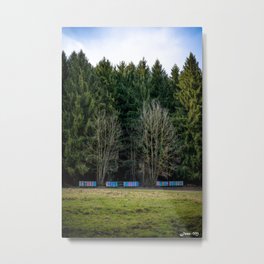 Beehives Metal Print | Trees, Wilderness, Country, Honey, Wood, Beauty, Nature, Forest, Wild, Ruches 