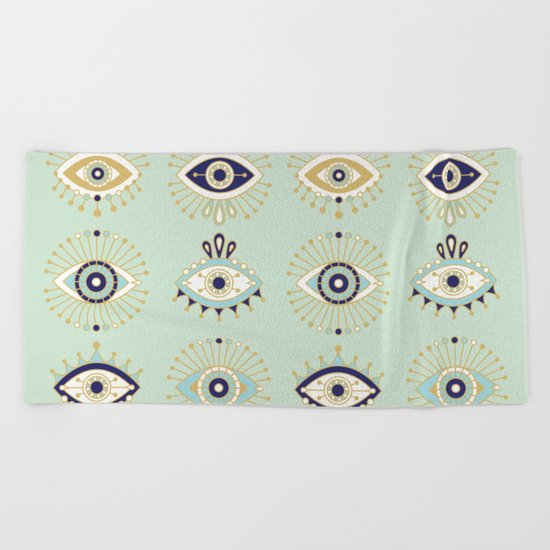 Evil Eye Collection Beach Towel