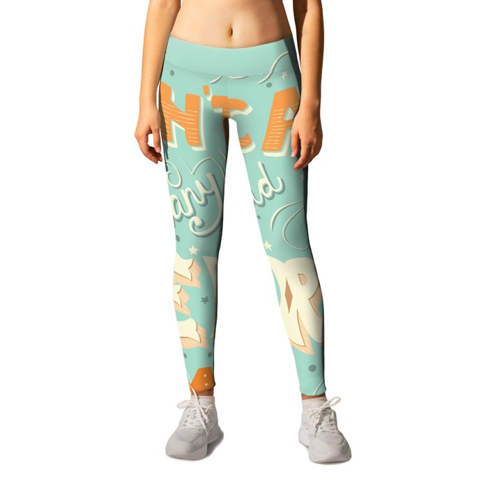 I don't care how many you had before me poster design Leggings