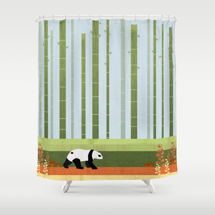 Bamboo Shower Curtain by Kakel Society6