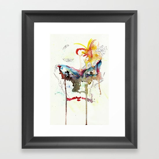 Face Framed Art Print