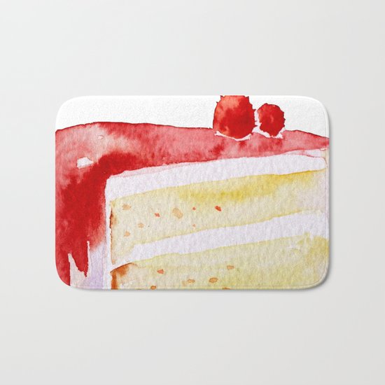 Cherry Cake Bath Mat