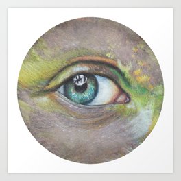 Green Eye Art Print