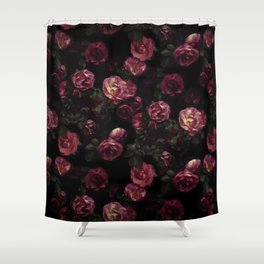 Moody Roses Shower Curtain