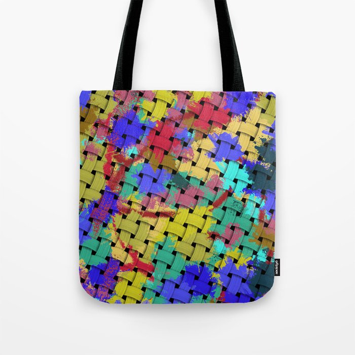 Intertwining from splashes of colors Tote Bag