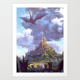 City of Dragons Art Print