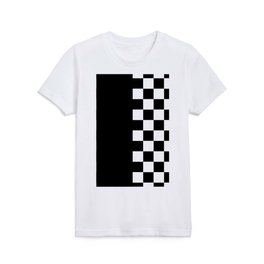 CHECK BOARD (BLACK-WHITE) Kids T Shirt