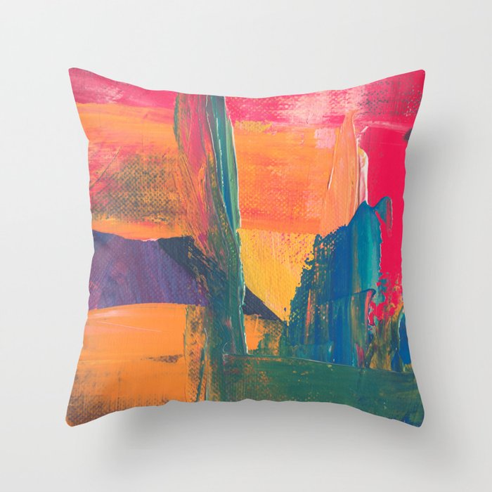 Abstract Painting Throw Pillow