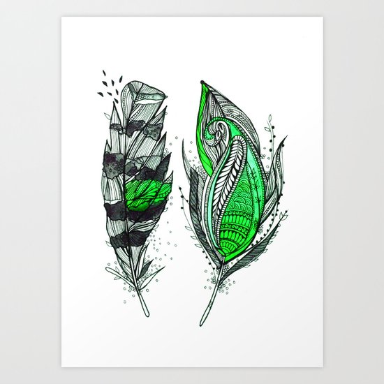 Greenish Art Print