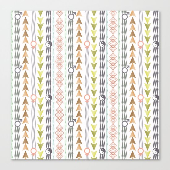 Abstract ethnic pattern. Canvas Print