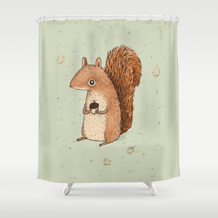 Sarah The Squirrel Shower Curtain By Sophiecorrigan Society6