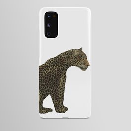  digital painting of a leopard in shades of brown Android Case