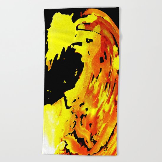 GOLDFALL Beach Towel