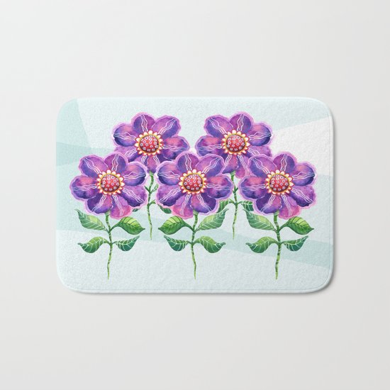 Violets Bath Mat