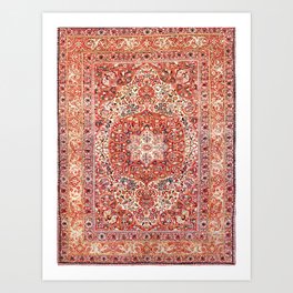 Tabriz Azerbaijan Northwest Persian Rug Print Art Print