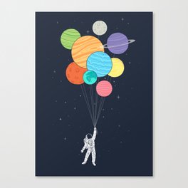 Planet Balloons Canvas Print