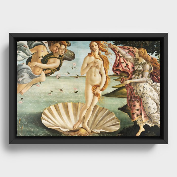 The Birth of Venus by Sandro Botticelli Framed Canvas