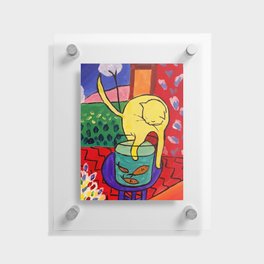 Cat with Red Fish- Henri Matisse Floating Acrylic Print