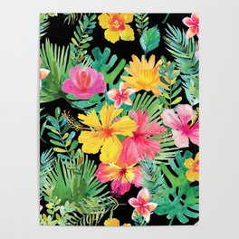 Tropical Flowers Poster