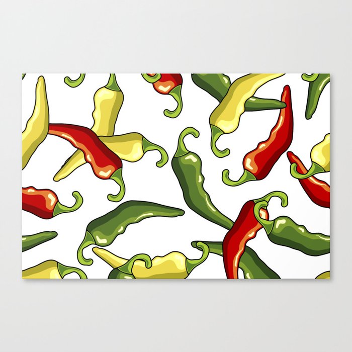 Chili peppers Canvas Print