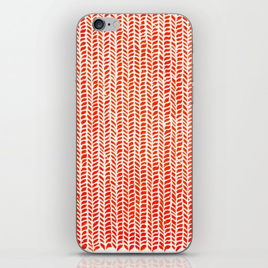 Stockinette Orange iPhone & iPod Skin