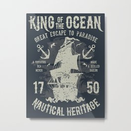 King of the Ocean Metal Print