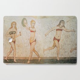 Bikini girls mosaic, Villa del Casale Piazza Armerina,  Italy, 4th Century Cutting Board