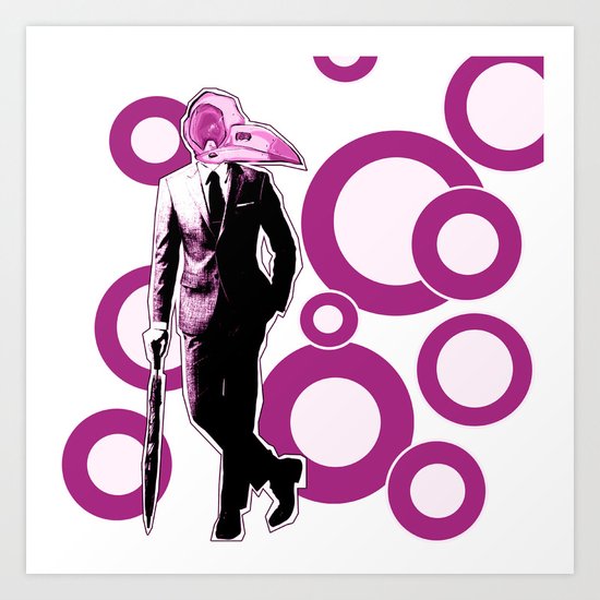 Gentlemen, We got a dead one here.. pink version Art Print