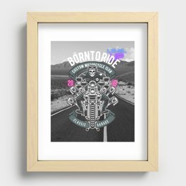 Ride Skull Biker Recessed Framed Print