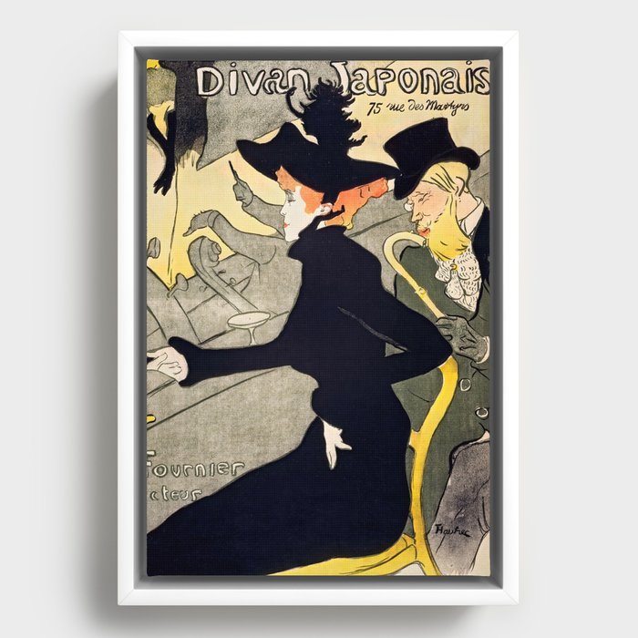 Toulouse-Lautrec - Divan Japonais Framed Canvas