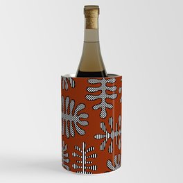 Inspired by Matisse seaweed vintage design Burnt orange Wine Chiller
