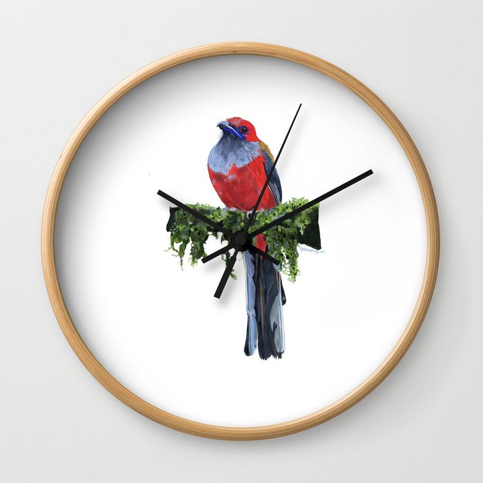 Tropical Bird Wall Clock
