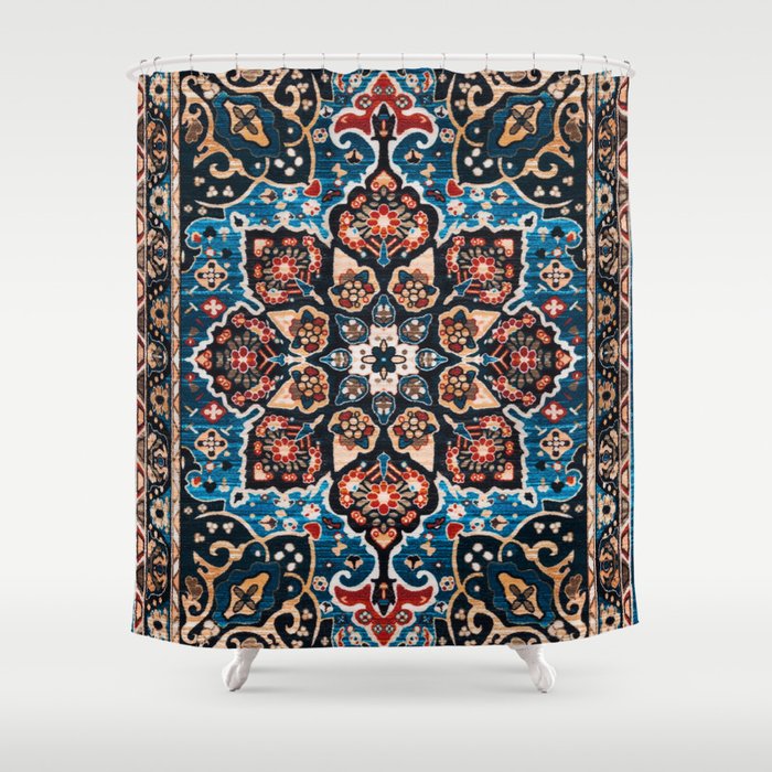 Enchanting Blossoms: Moroccan Mandala Masterpiece Shower Curtain