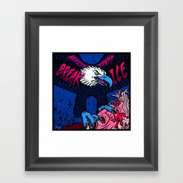 🦅 Arrest Trump, Break Ice. (blue beak) Framed Art Print