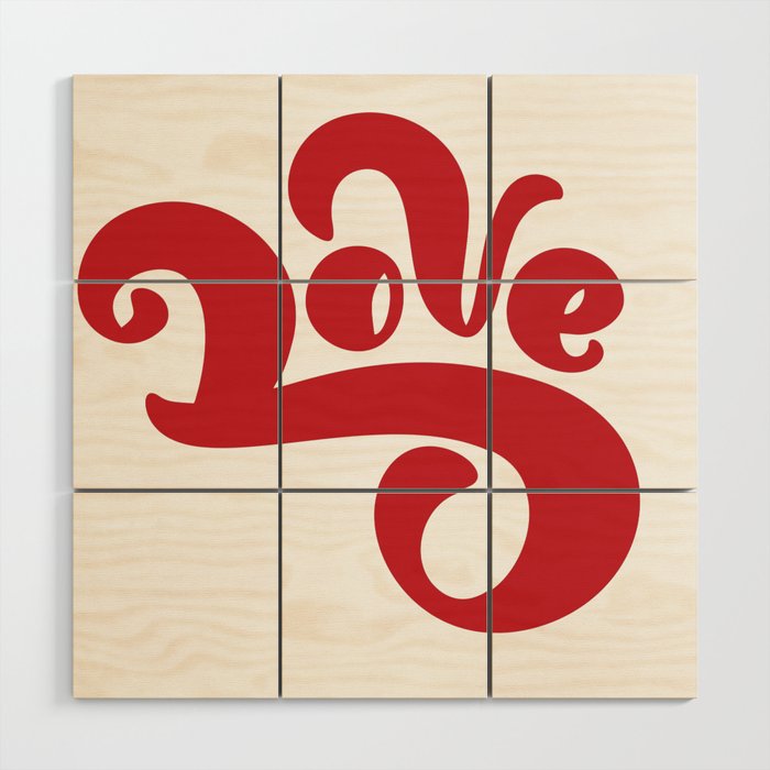 DI COLLECTION-LOVE Wood Wall Art