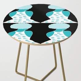 Woman At The Meadow Vintage Dark Style Pattern 32 Side Table