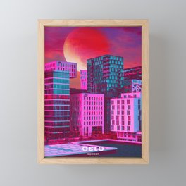 Oslo City Framed Mini Art Print