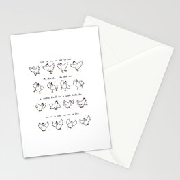 Chicken Dance Stationery Cards