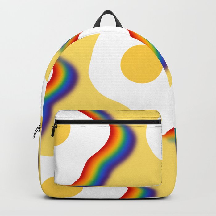 Rainbow fried egg pattern 4 Backpack